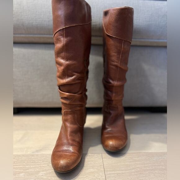 WEB Shoemakers by Eric Michael Brown Leather Slouchy Knee Boots EU 38 US 7.5‌‌‍‍ - Picture 3 of 12